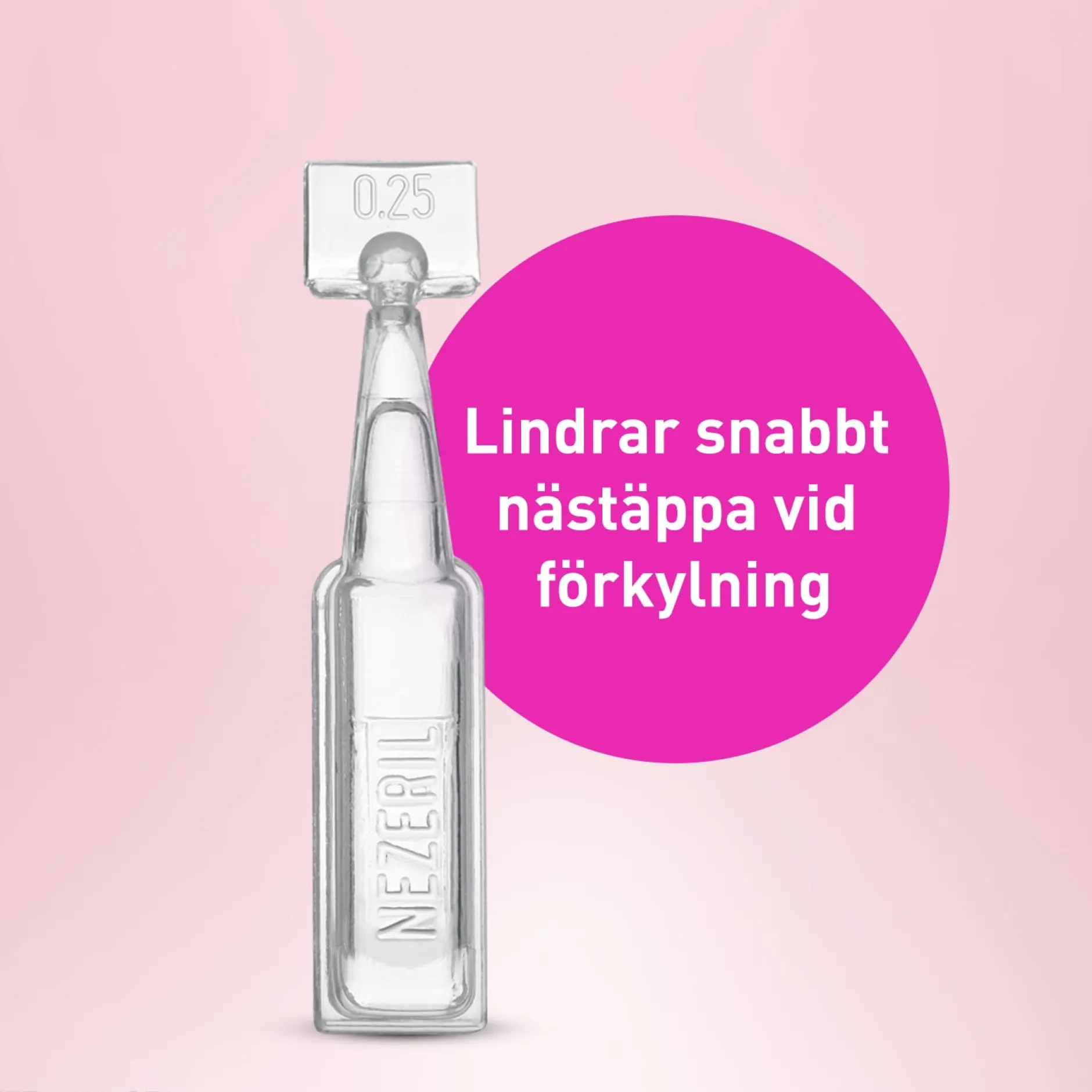 Nezeril 0,25 mg/ml näsdroppar 20 st (utan konserveringsmedel)