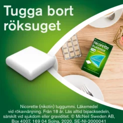 Nicorette Fruktmint Medicinskt Tuggummi 2 mg 105 st