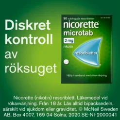 Nicorette Microtab Resoribletter 2 mg 90 st