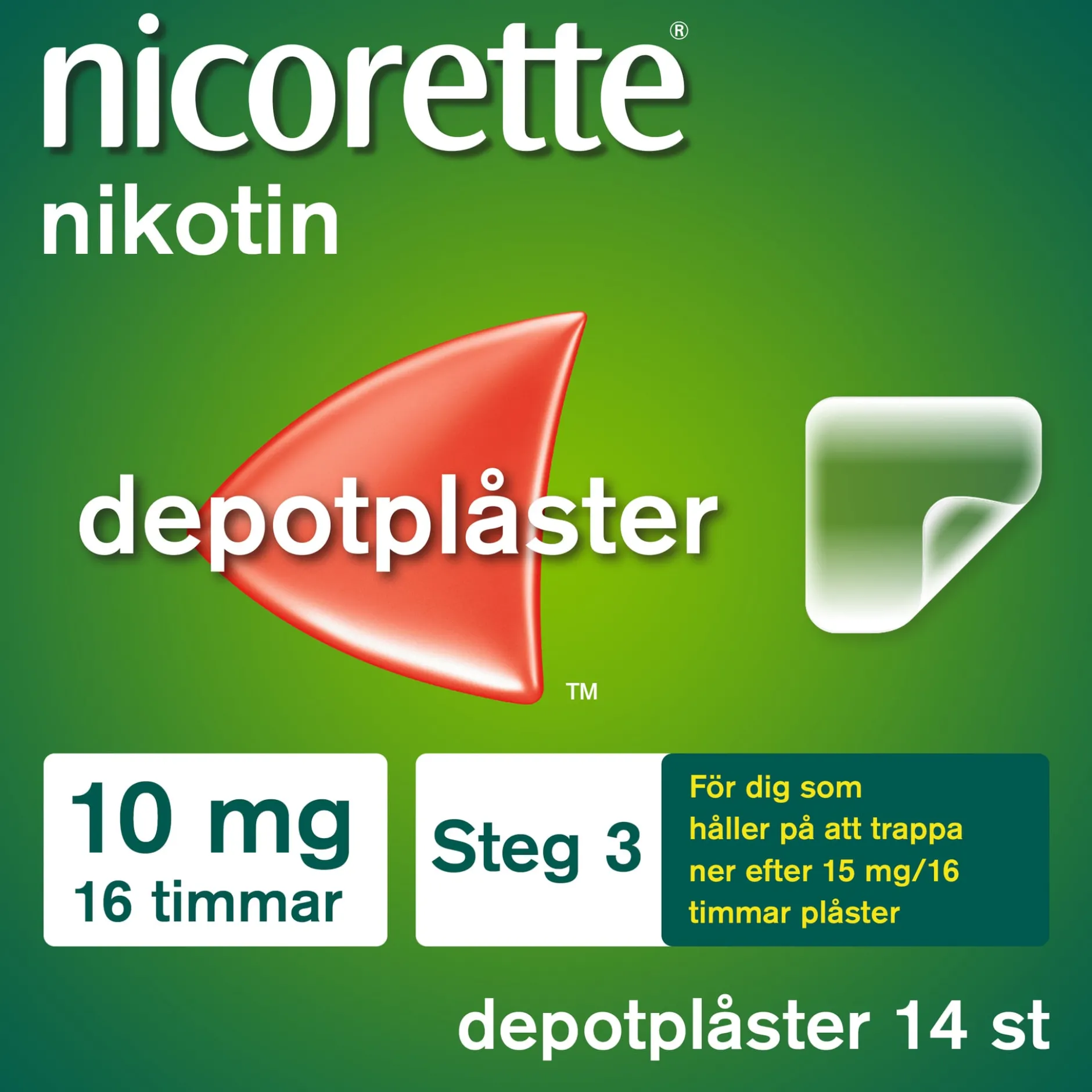 Nicorette Novum Depotplåster 10 mg 14 st