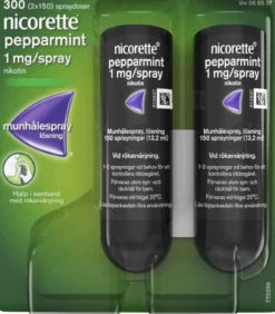 Nicorette Pepparmint Munhålespray 1 mg/spray 2 x 150 spraydoser