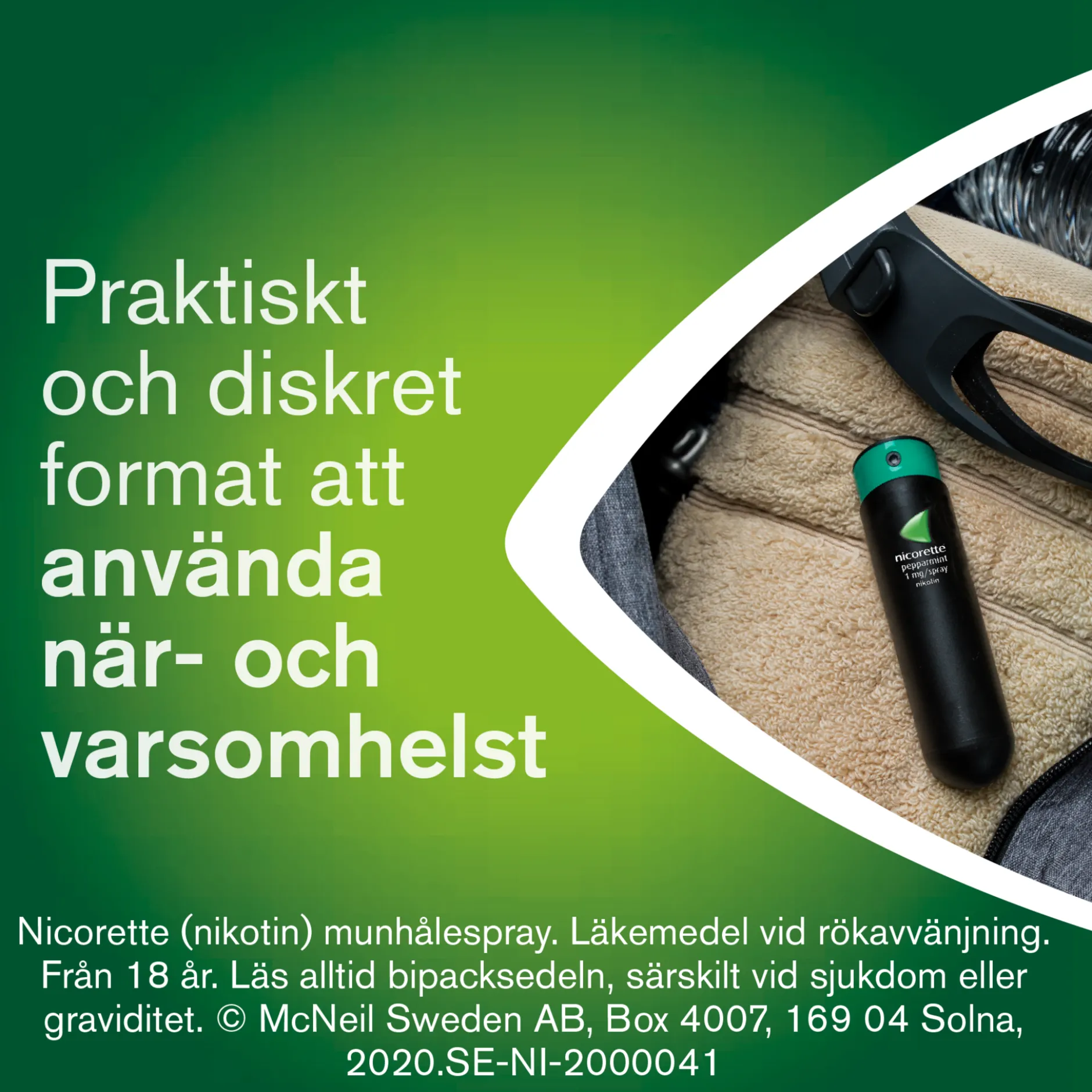 Nicorette Pepparmint Munhålespray 1 mg/spray 2 x 150 spraydoser