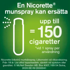 Nicorette Pepparmint Munhålespray 1 mg/spray 2 x 150 spraydoser