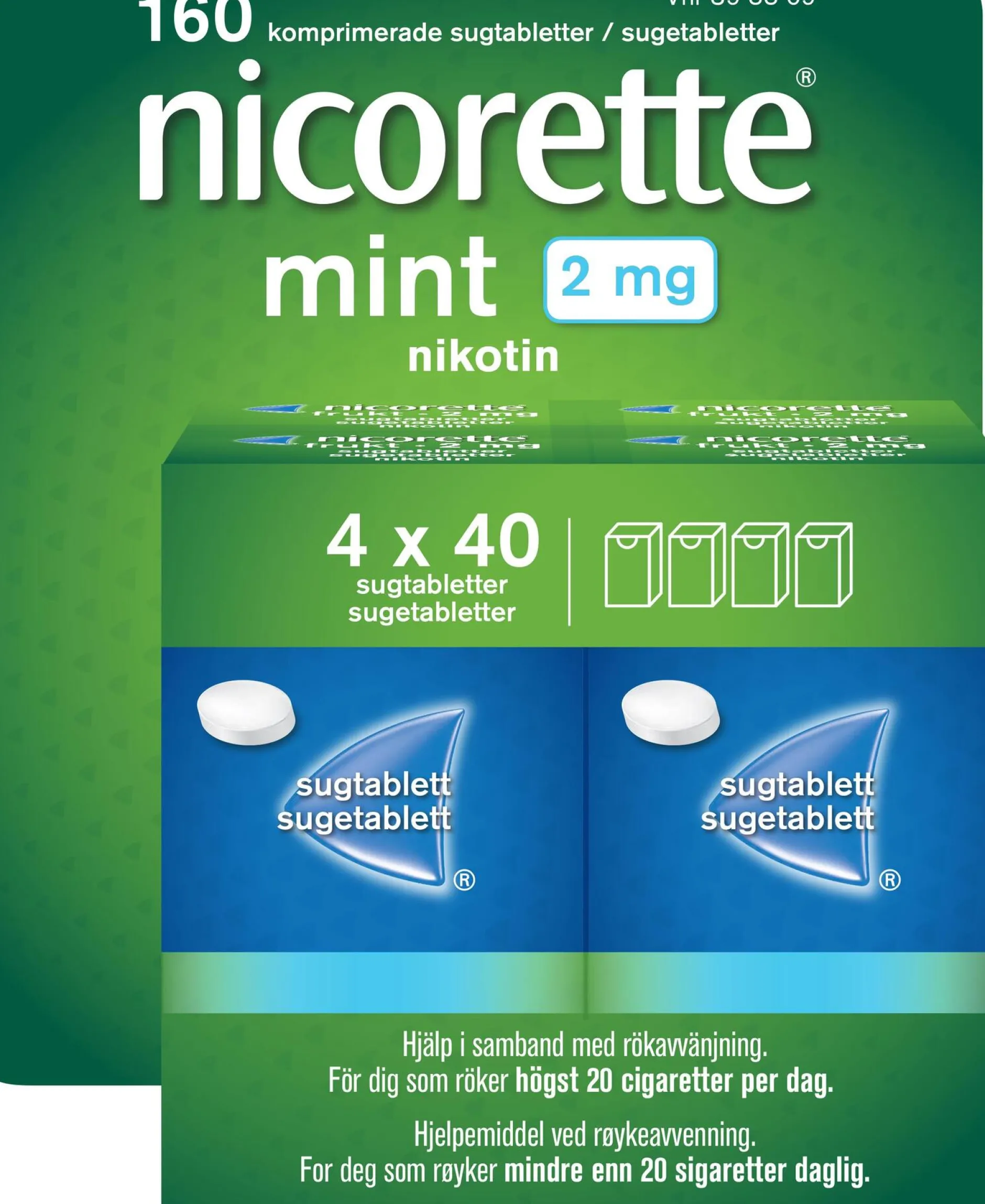 Nicorette sugtablett Mint 2mg 160st