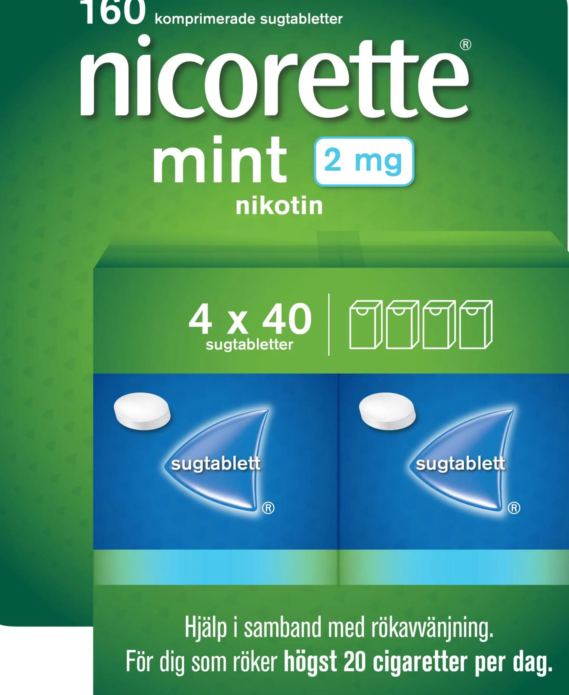Nicorette sugtablett Mint 2mg 160st