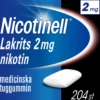 Nicotinell Lakrits 2mg Nikotin Medicinska tuggummin 204 st
