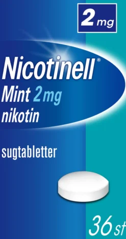 Nicotinell Mint 2 mg Komprimerade Sugtabletter 36 st