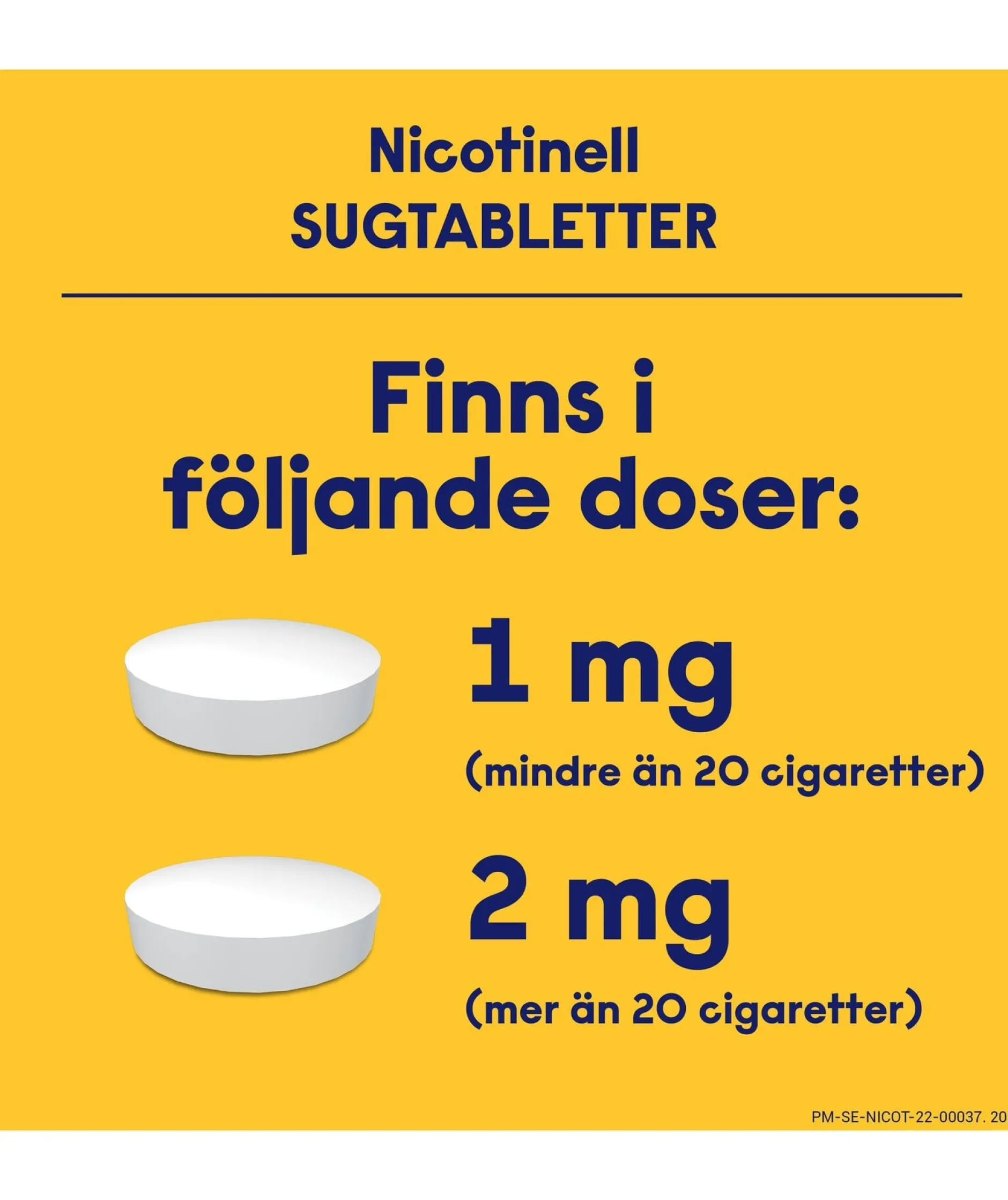 Nicotinell Mint 1 mg Nikotin Komprimerade Sugtabletter 96 st