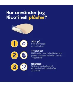 Nicotinell Nikotinplåster 21 mg/24 timmar Depotplåster 21 st