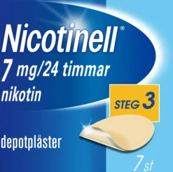 Nicotinell Nikotinplåster 7 mg/24 timmar Depotplåster 7 st