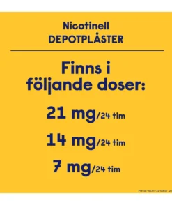 Nicotinell Nikotinplåster 14mg/24 timmar 21 depotplåster