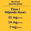 Nicotinell Nikotinplåster 21 mg/ 24 timmar Depotplåster 7 st