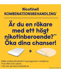 Nicotinell Peppermint 4mg Nikotin Medicinska tuggummin 204 st