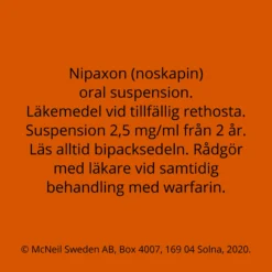 Nipaxon oral suspension 2,5mg/ml, 250ml