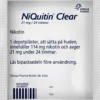 Niquitin Clear 21 mg / 24 timmar Depotplåster Nikotinplåster 7 st