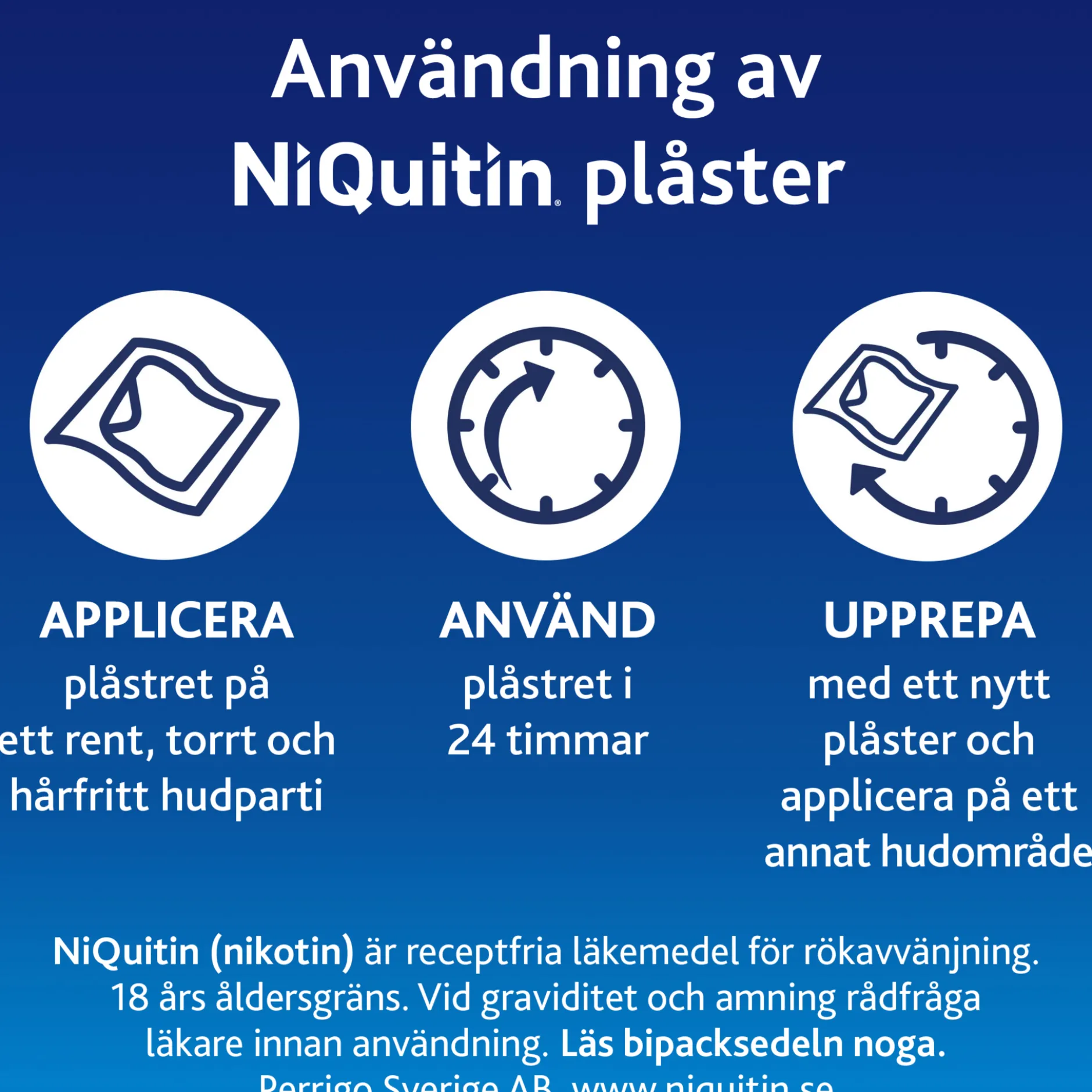 Niquitin Clear 21 mg / 24 timmar Depotplåster Nikotinplåster 7 st