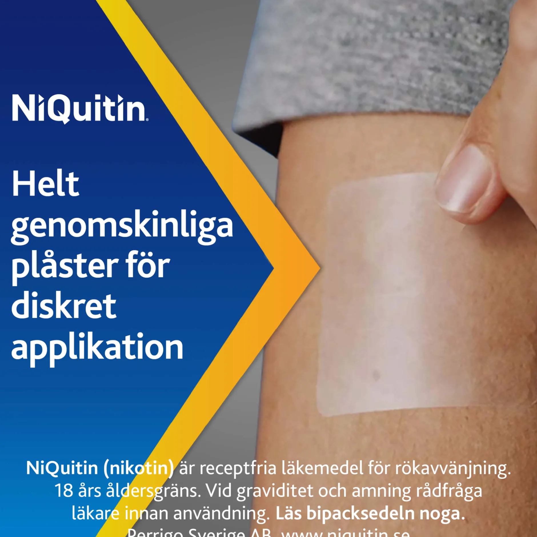 Niquitin Clear 21 mg / 24 timmar Depotplåster Nikotinplåster 7 st