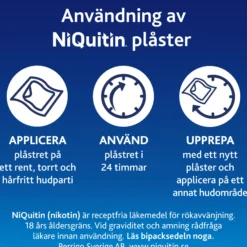 Niquitin Clear 7 mg/24 timmar Depotplåster Nikotinplåster 14 st