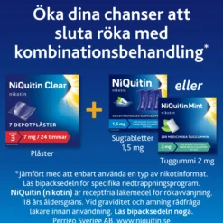Niquitin Clear 7 mg / 24 timmar Depotplåster Nikotinplåster 7 st