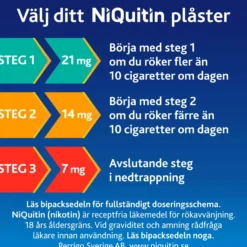 Niquitin Clear 7 mg / 24 timmar Depotplåster Nikotinplåster 7 st