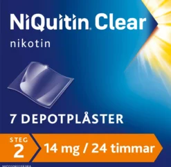 Niquitin Clear 14 mg /24 timmar Depotplåster Nikotinplåster 7 st