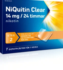 Niquitin Clear 14 mg /24 timmar Depotplåster Nikotinplåster 7 st