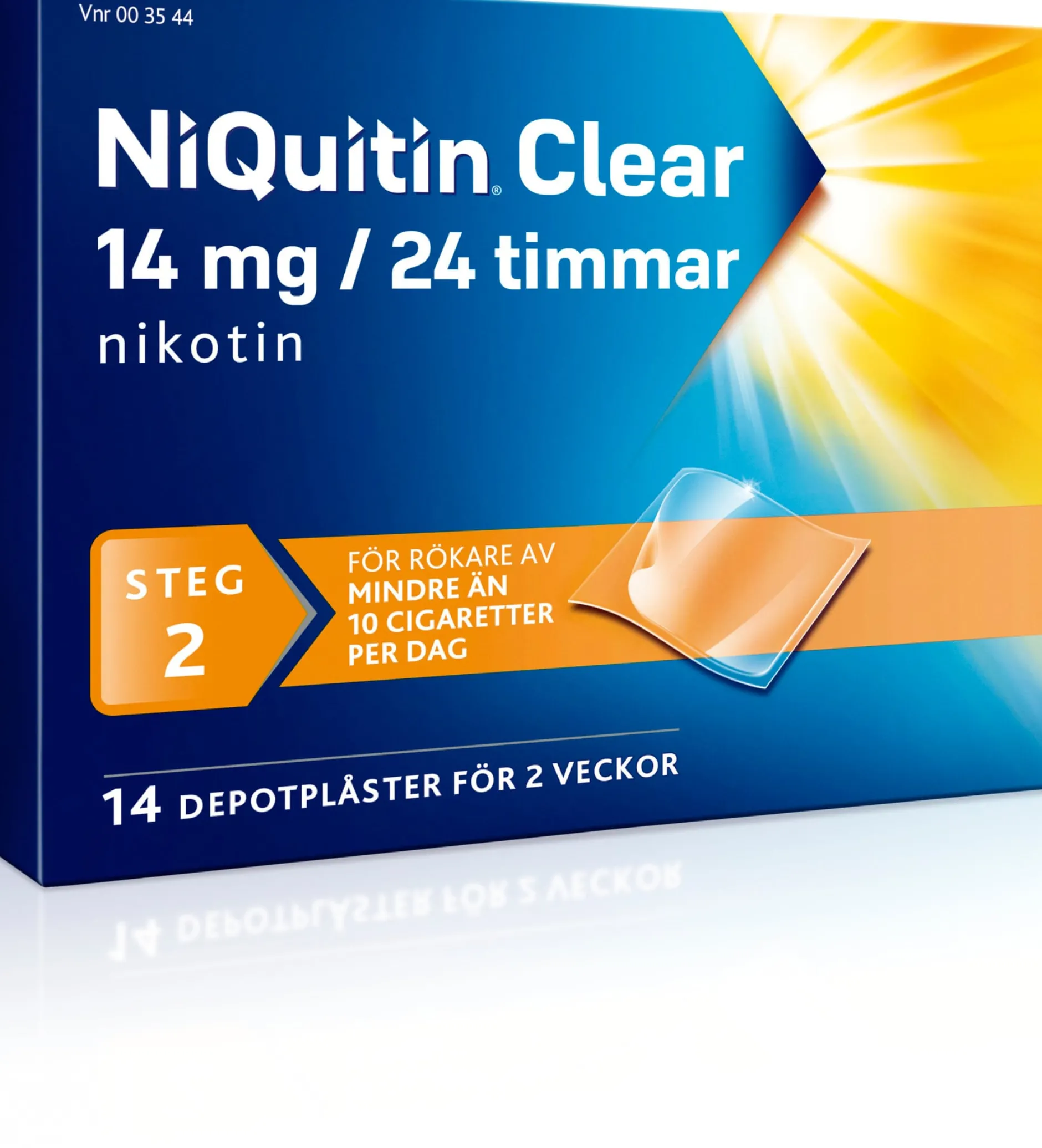 NiQuitin Clear 14 mg/24 timmar Nikotinplåster 14 st