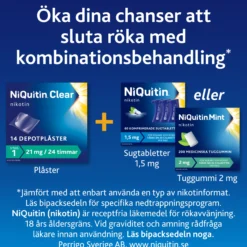 NiQuitin Mint 2 mg Medicinskt Nikotintuggummi 200 st