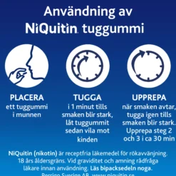 NiQuitin Mint 2 mg Medicinskt Nikotintuggummi 200 st