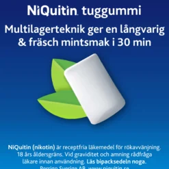 NiQuitin Mint 4 mg Medicinskt tuggummi 200 st
