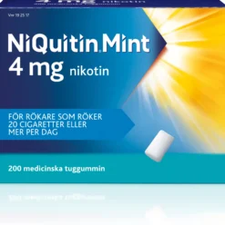 NiQuitin Mint 4 mg Medicinskt tuggummi 200 st