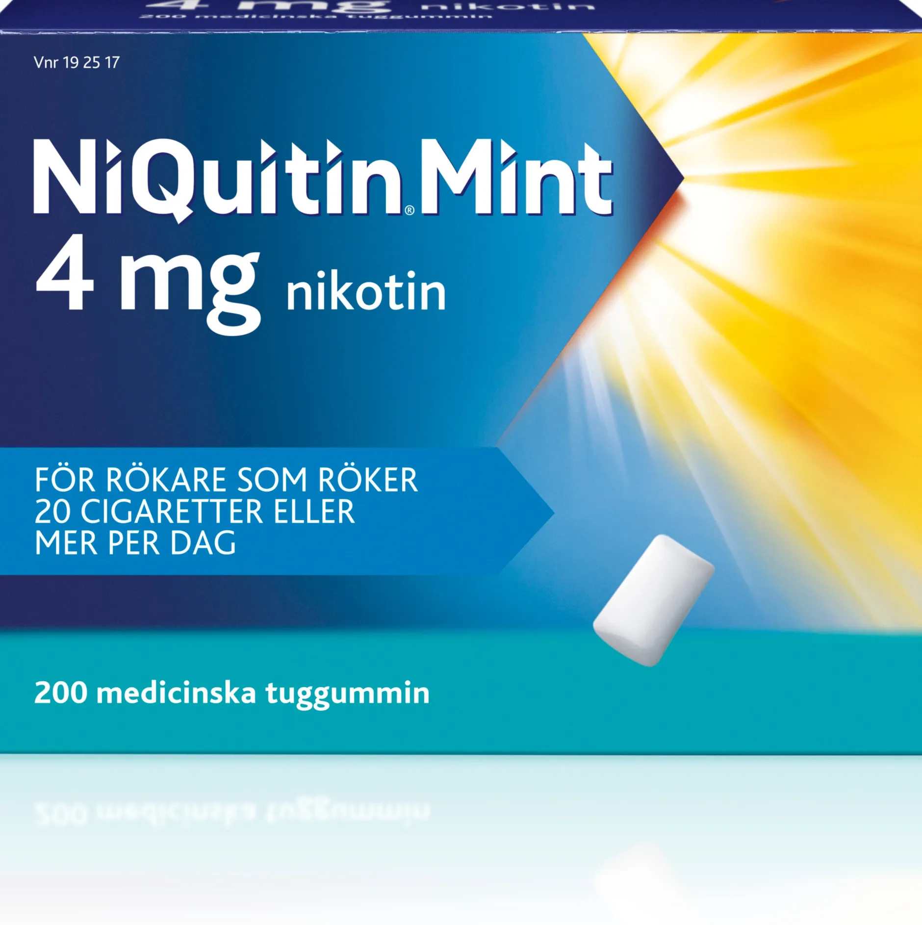 NiQuitin Mint 4 mg Medicinskt tuggummi 200 st