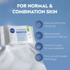 NIVEA Ansiktsservetter Refreshing Cleansing Wipes 25 st