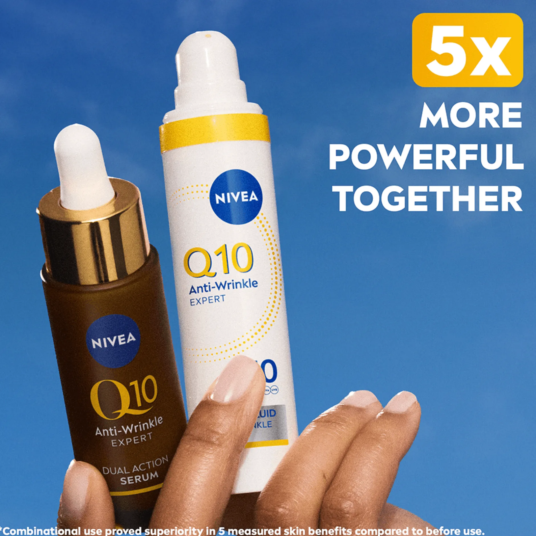 NIVEA Dagkräm Q10 Anti-Wrinkle Expert Daily UV Fluid SPF50 40 ml