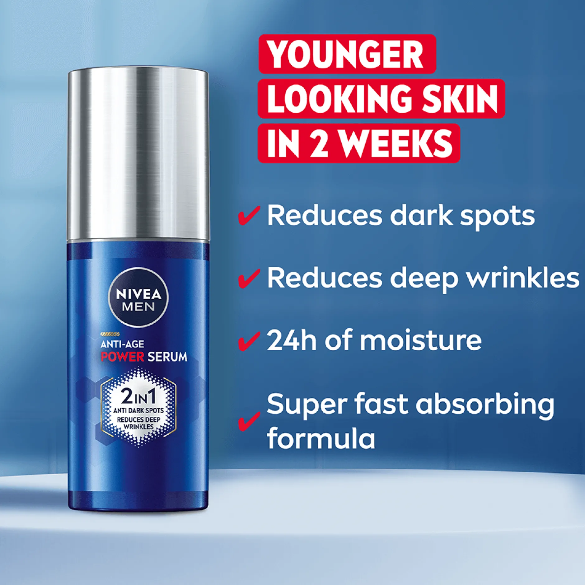 NIVEA MEN Anti-Age Power 2in1 Serum 30 ml