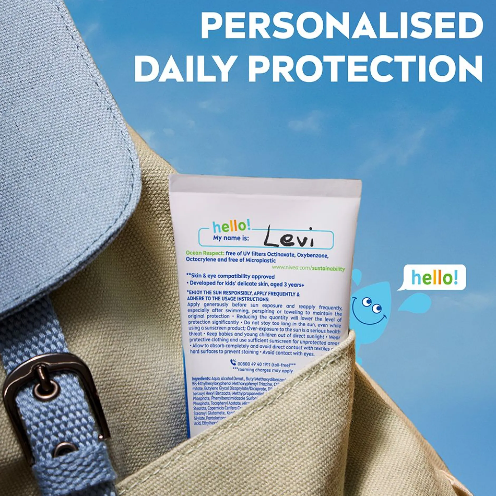 NIVEA SUN Kids Daily UV Protect SPF50+ 100 ml
