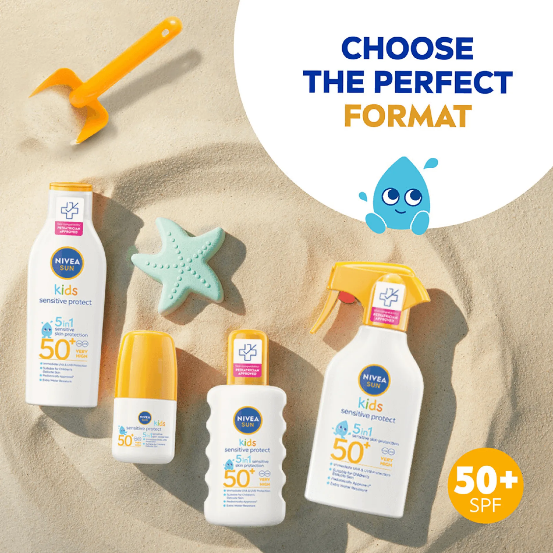 NIVEA SUN Kids Sensitive Protect Sun Trigger Spray SPF 50+ 250 ml