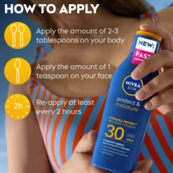 NIVEA SUN Protect & Moisture SPF30 Sun Lotion 200 ml