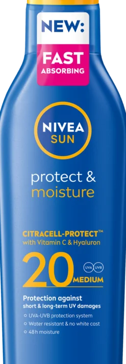 NIVEA SUN Protect & Moisture SPF20 Sun Lotion 200 ml