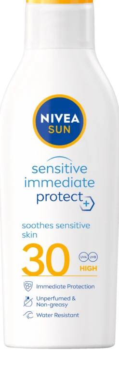 NIVEA SUN Sensitive Immediate Protect SPF30 Soothing Sun Lotion 200 ml