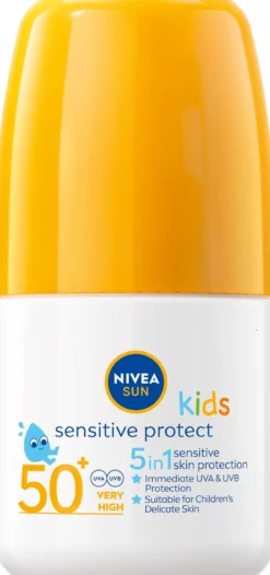 NIVEA SUN Solkräm Barn Kids Sensitive Sun Roll On SPF50+ 50 ml