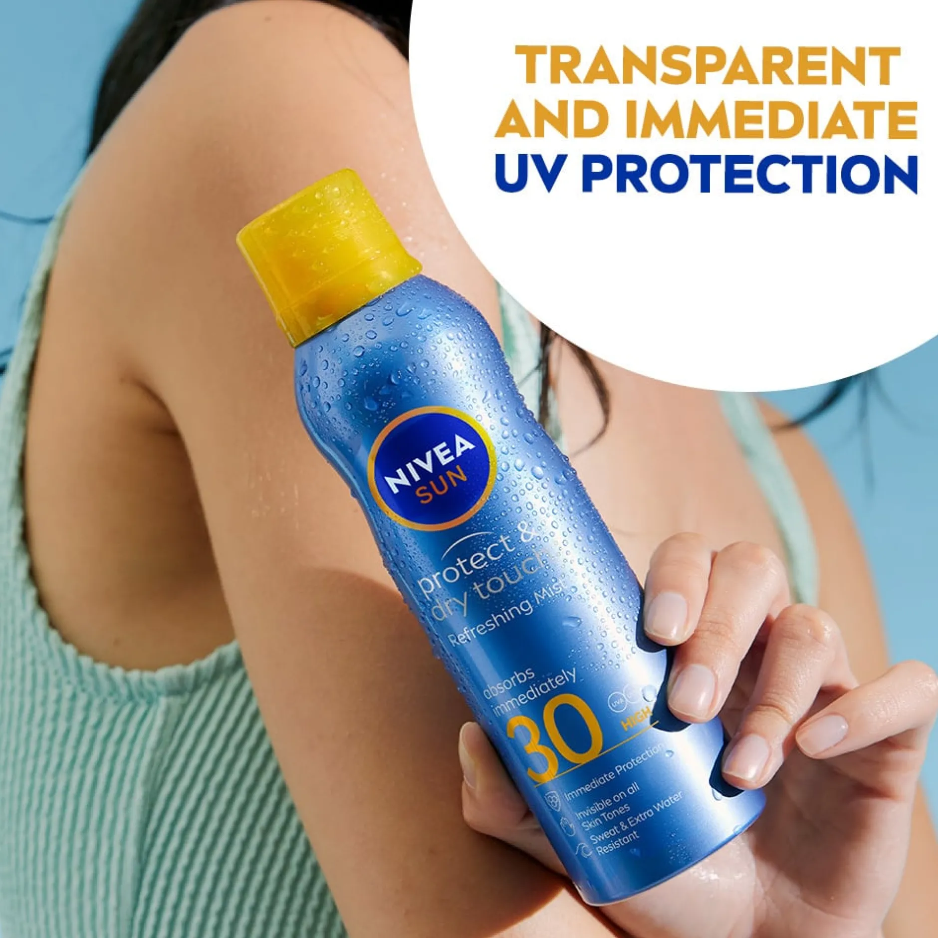 NIVEA SUN Sun Spray Protect & Refreshing Mist SPF 30 200 ml