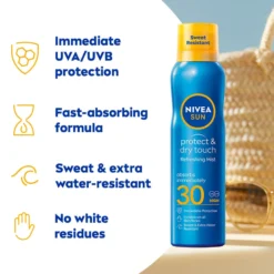 NIVEA SUN Sun Spray Protect & Refreshing Mist SPF 30 200 ml