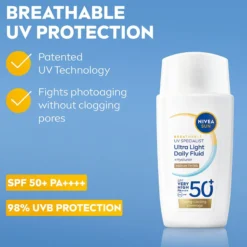 NIVEA SUN UV Face Daily Fluid Medium Tinted SPF 50+ 40 ml