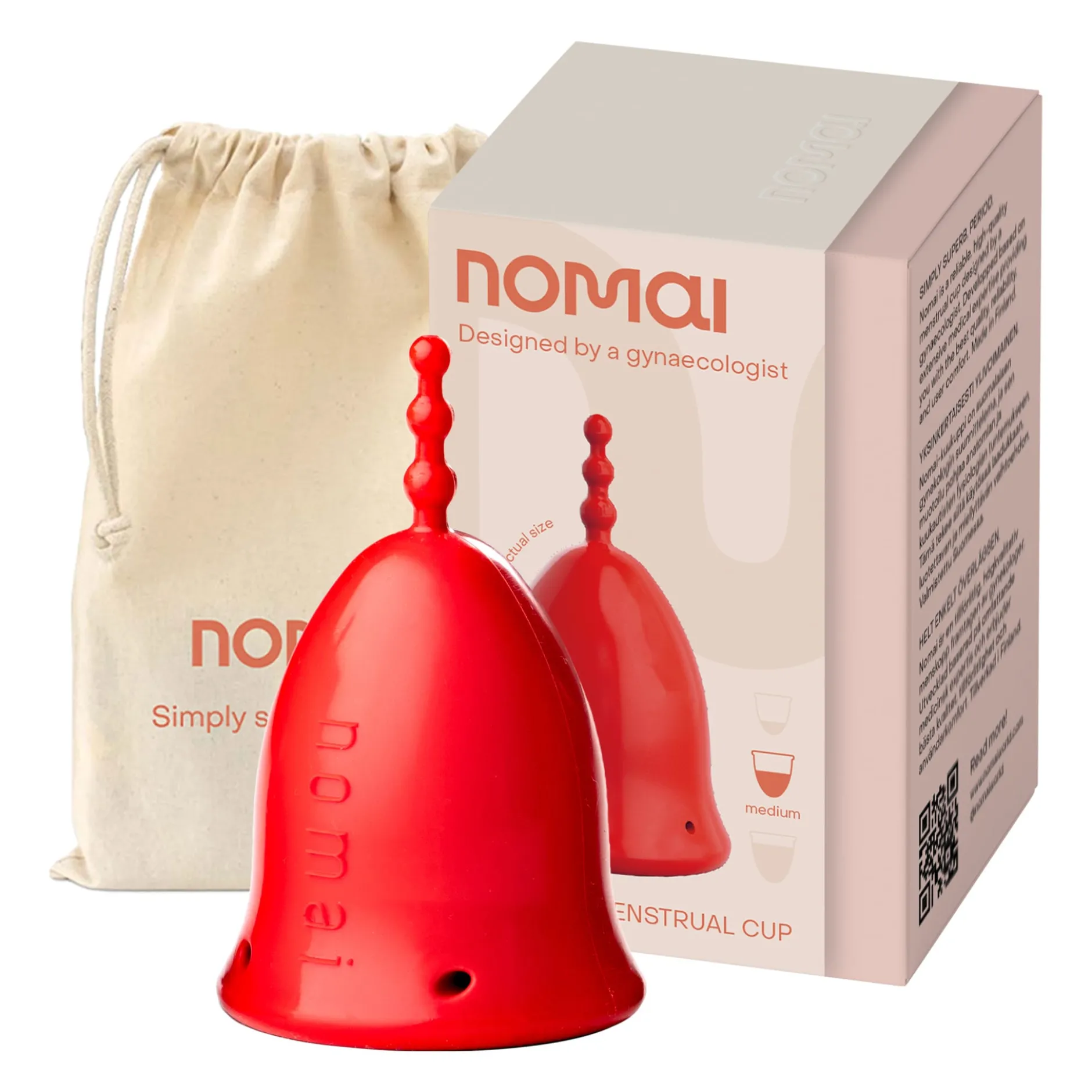 Nomai Menstrual Cup M Red 1 st