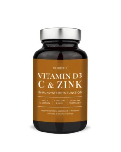 Nordbo Vegan D3, C & Zink 90 kapslar