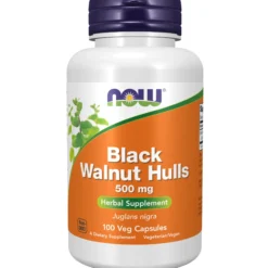 Now Black Walnut Hulls 500 mg 100 kapslar