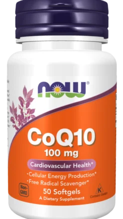 NOW CoQ10 100mg 50 kapslar