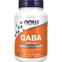 NOW GABA 500 mg 100 vegkapslar