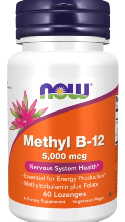 NOW Methyl B-12 5000mcg 60 sugtabletter